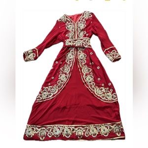 Brand New Red Arabian Dress with belt